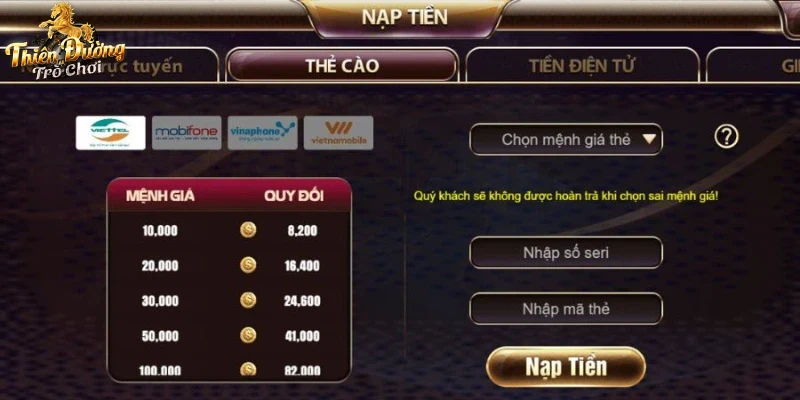 Khuyến mãi hấp dẫn khi nạp tiền tdtc lần đầu cho người chơi